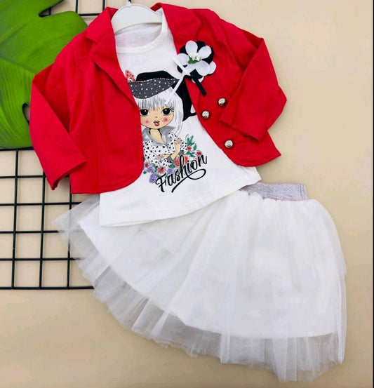 Детски комплект за момиче от 3 части „Fashion Girl"